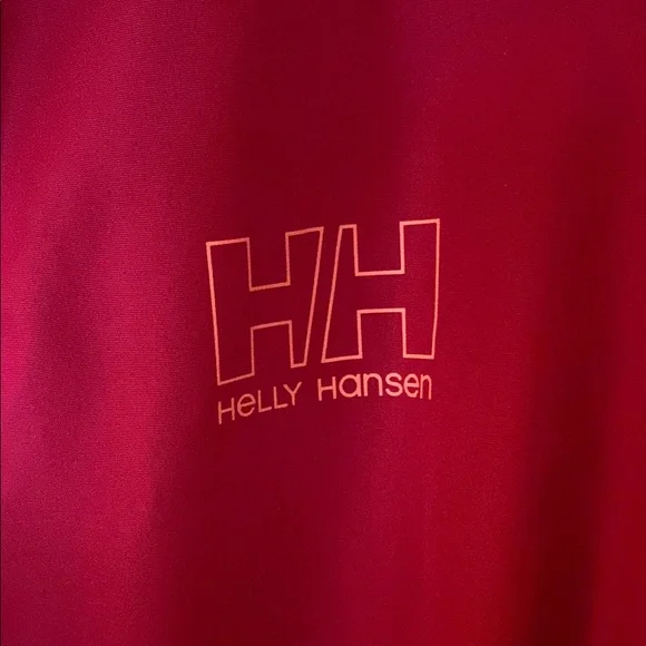 Helly Hansen Hot Pink Rain Jacket Weather-Resistant Hooded Design - Picture 4 of 5